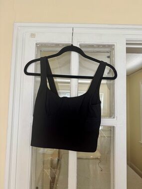 Aritzia Black Crop Bustier Tank